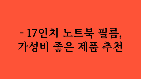 17인치노트북필름